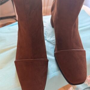 Elegant Brown Heeled Boots for Women